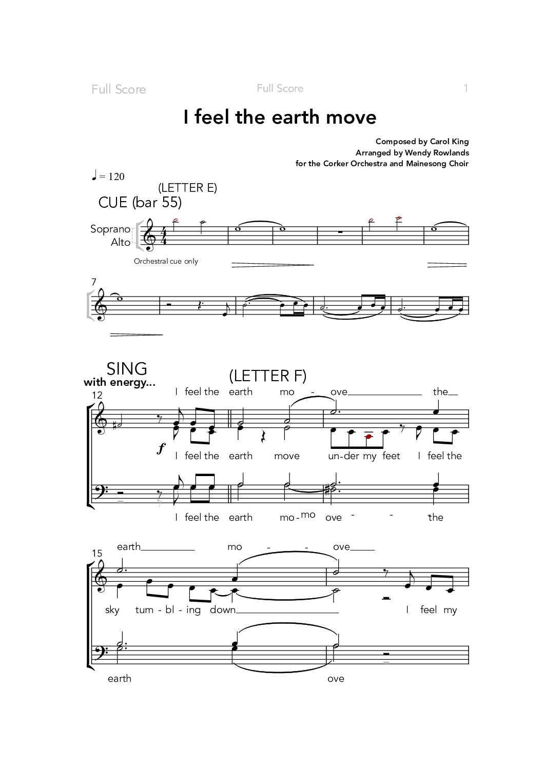 Earth Move – Choir Only
